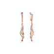 Rose Gold two tone earrings