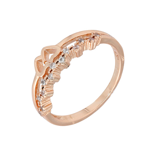 Wei?e Ringe aus Ros¨¦gold mit Pav¨¦-Besatz