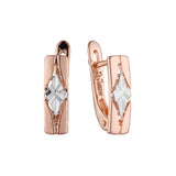 Earrings in 14K Gold, Rose Gold, two tone plating colors