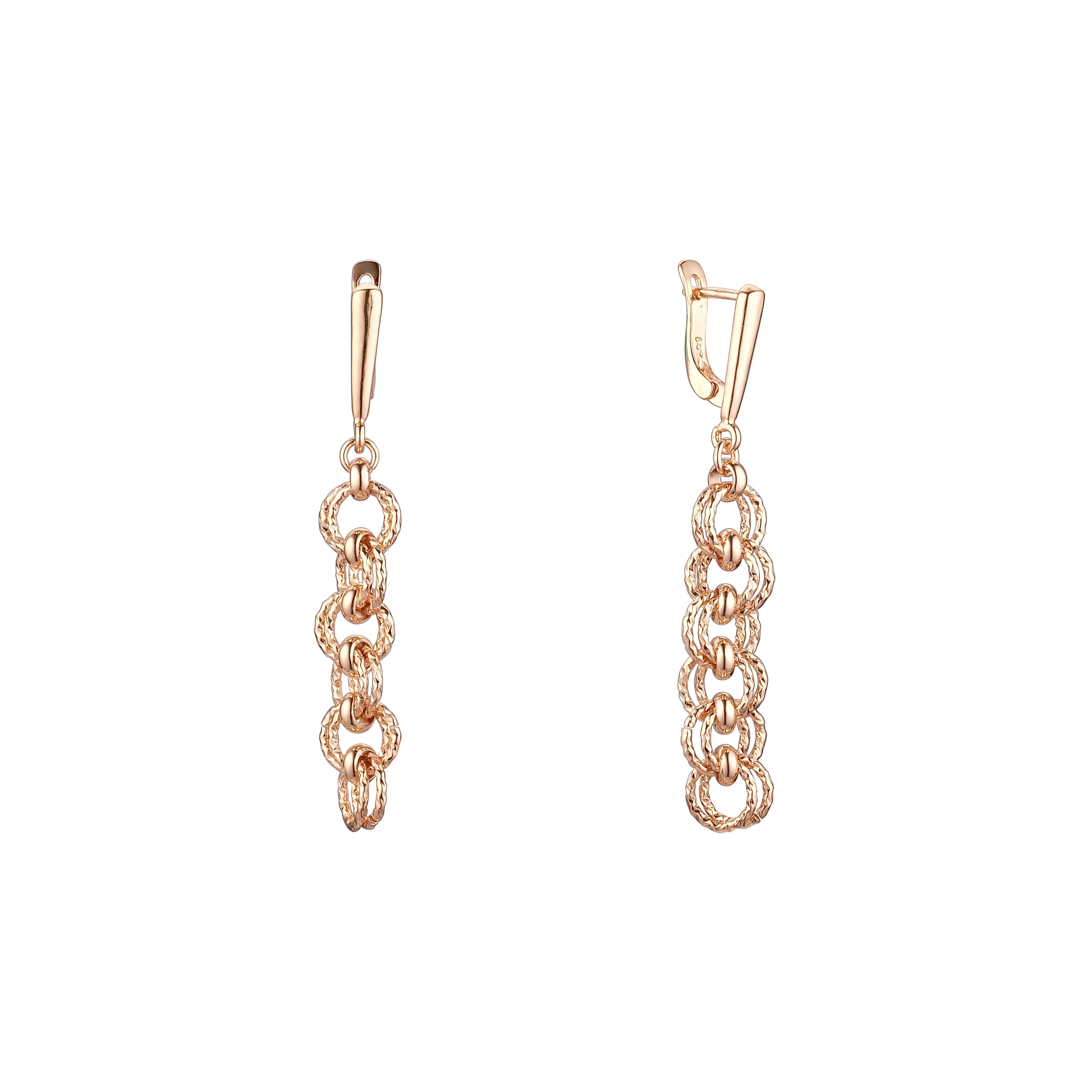 Rose Gold chain link earrings