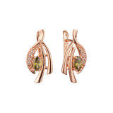 Pendientes de oro rosa