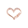 Rose Gold heart pendant of mom