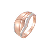 Rose Gold two tone rings