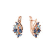 Cluster earrings in 14K Gold, Rose Gold plating colors