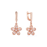 Pendientes de oro rosa