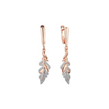 Earrings in Rose Gold, two tone plating colors