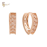 Aretes Huggie de oro de 14 quilates