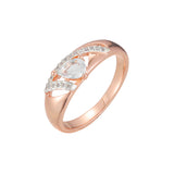 Rose Gold two tone rings