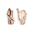 Rose Gold two tone earrings