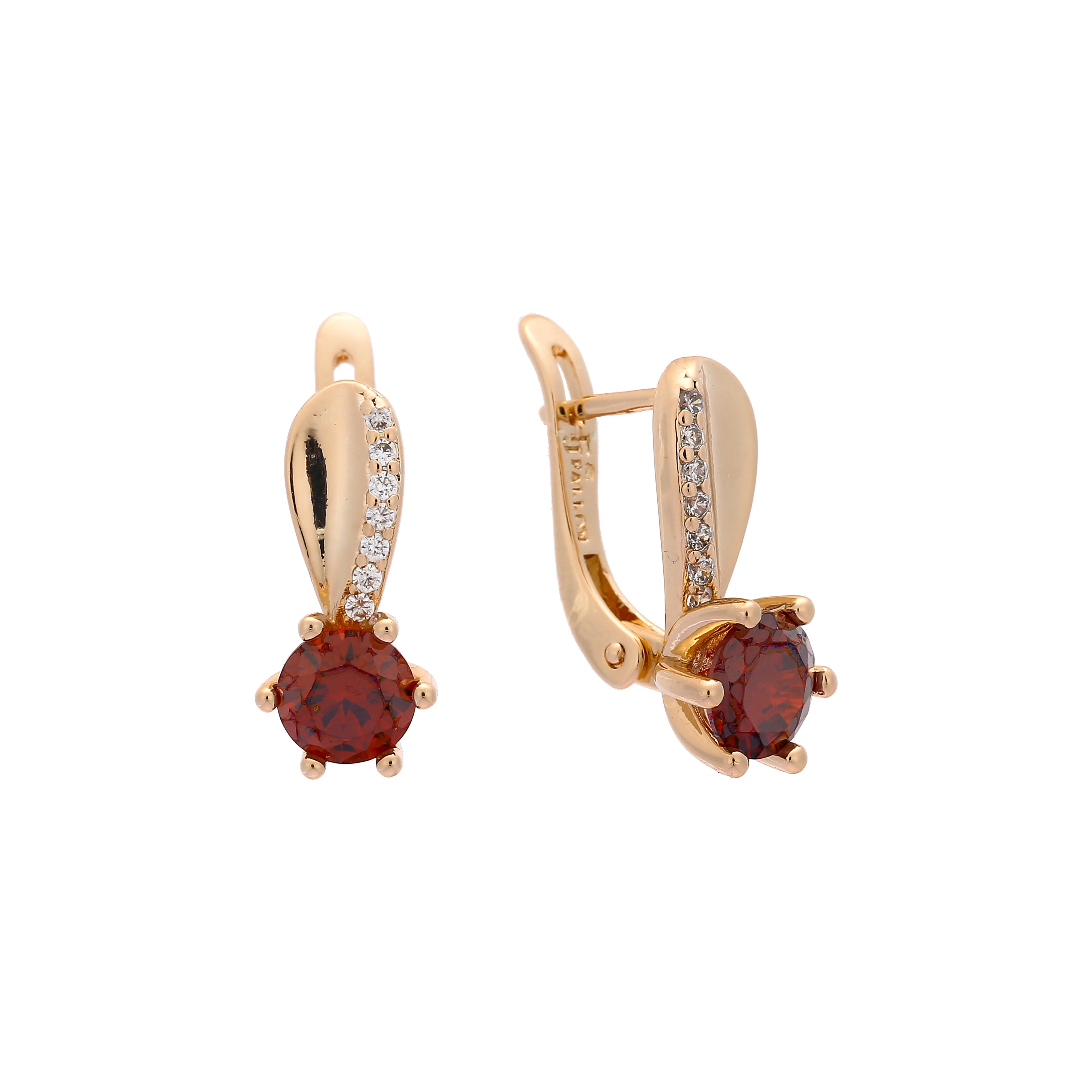 Earrings in Rose Gold, two tone plating colors