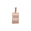 Greek key pendant in Rose Gold, 14K Gold plating colors