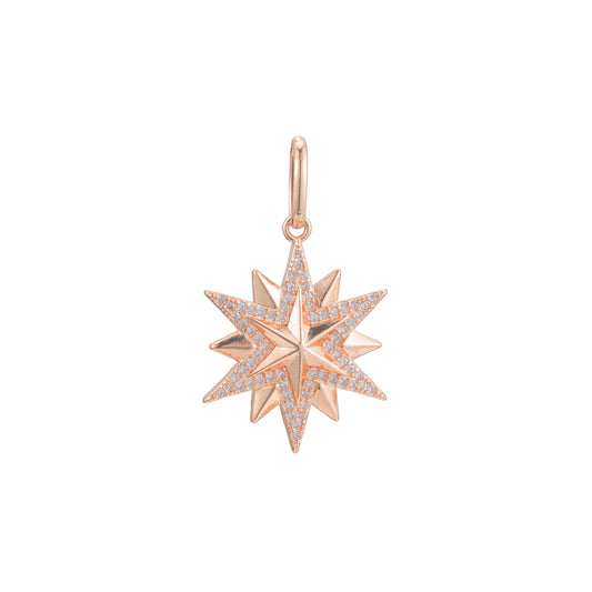 Pendant in Rose Gold two tone, 14K Gold plating colors