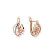 Rose Gold two tone earrings