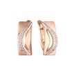 Rose Gold two tone earrings