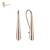 Long bar geometric wire hook Rose Gold, 14K Gold, White Gold earrings