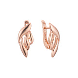 Brincos em ouro 14K, cores banhadas a ouro rosa