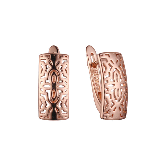 Earrings in 14K Gold, Rose Gold plating colors