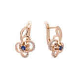 Rose Gold two tone earrings