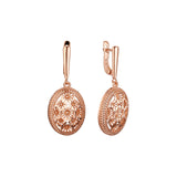 Pendientes de oro rosa