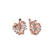 Earrings in Rose Gold, two tone plating colors