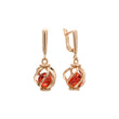 Rose Gold pearl in a cage earrings