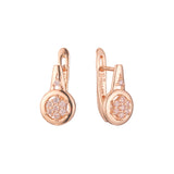 Pendientes en Oro de 14K, baño de Oro Rosa colores