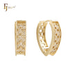 Aretes Huggie de oro de 14 quilates