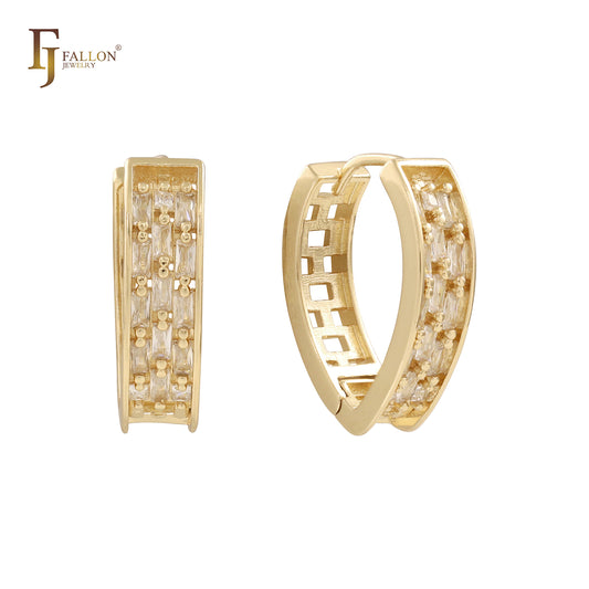 14K Gold Huggie Earrings