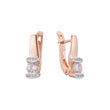 Cluster earrings in 14K Gold, Rose Gold, two tone plating colors