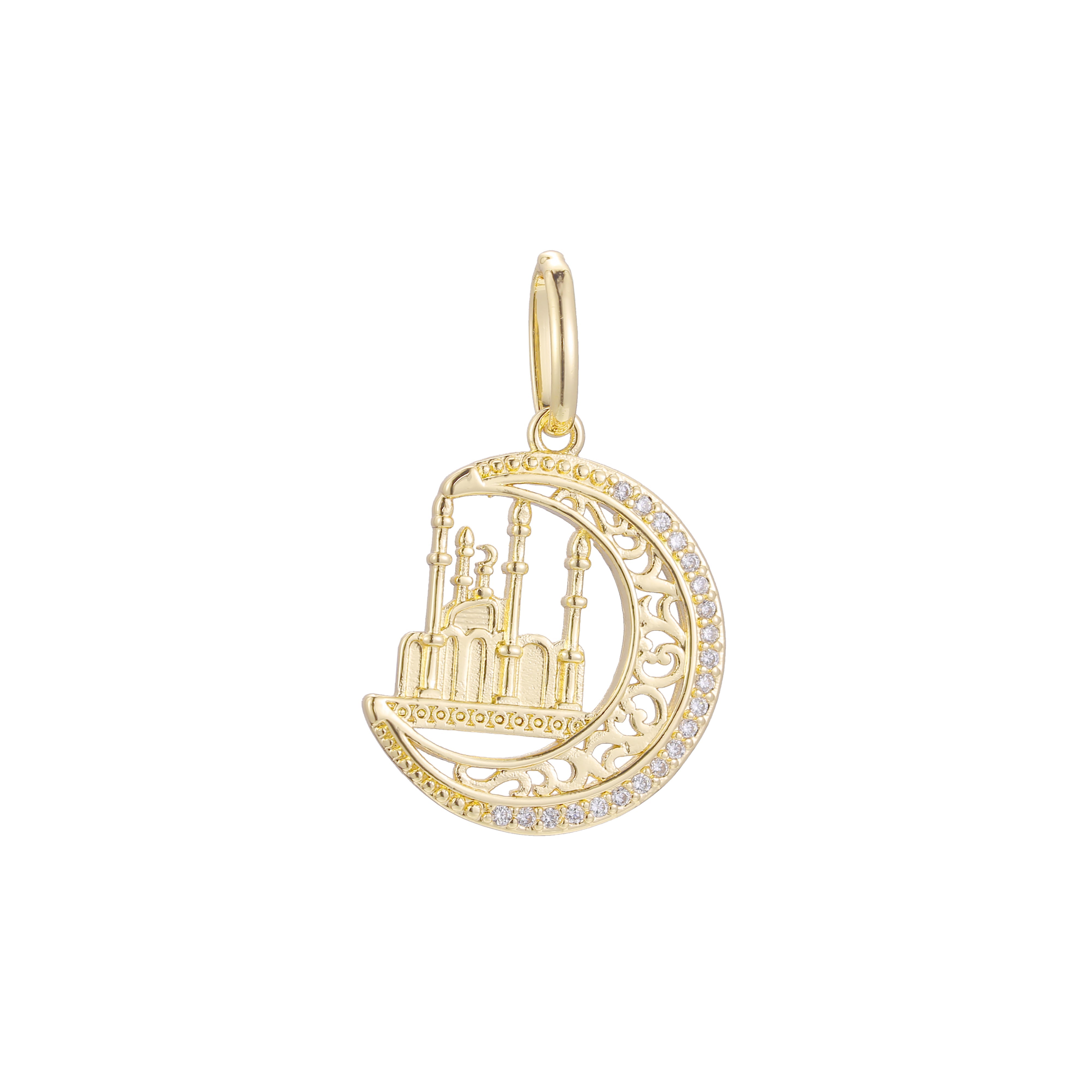 Pendant in Rose Gold two tone, 14K Gold plating colors