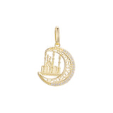 Pendant in Rose Gold two tone, 14K Gold plating colors