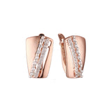 Rose Gold two tone earrings