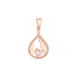 Mother and kid pendant in Rose Gold, 14K Gold, two tone plating colors