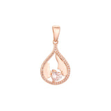 Mother and kid pendant in Rose Gold, 14K Gold, two tone plating colors