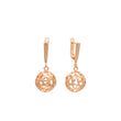 Rose Gold beads drop earrings