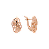 Pendientes de oro rosa