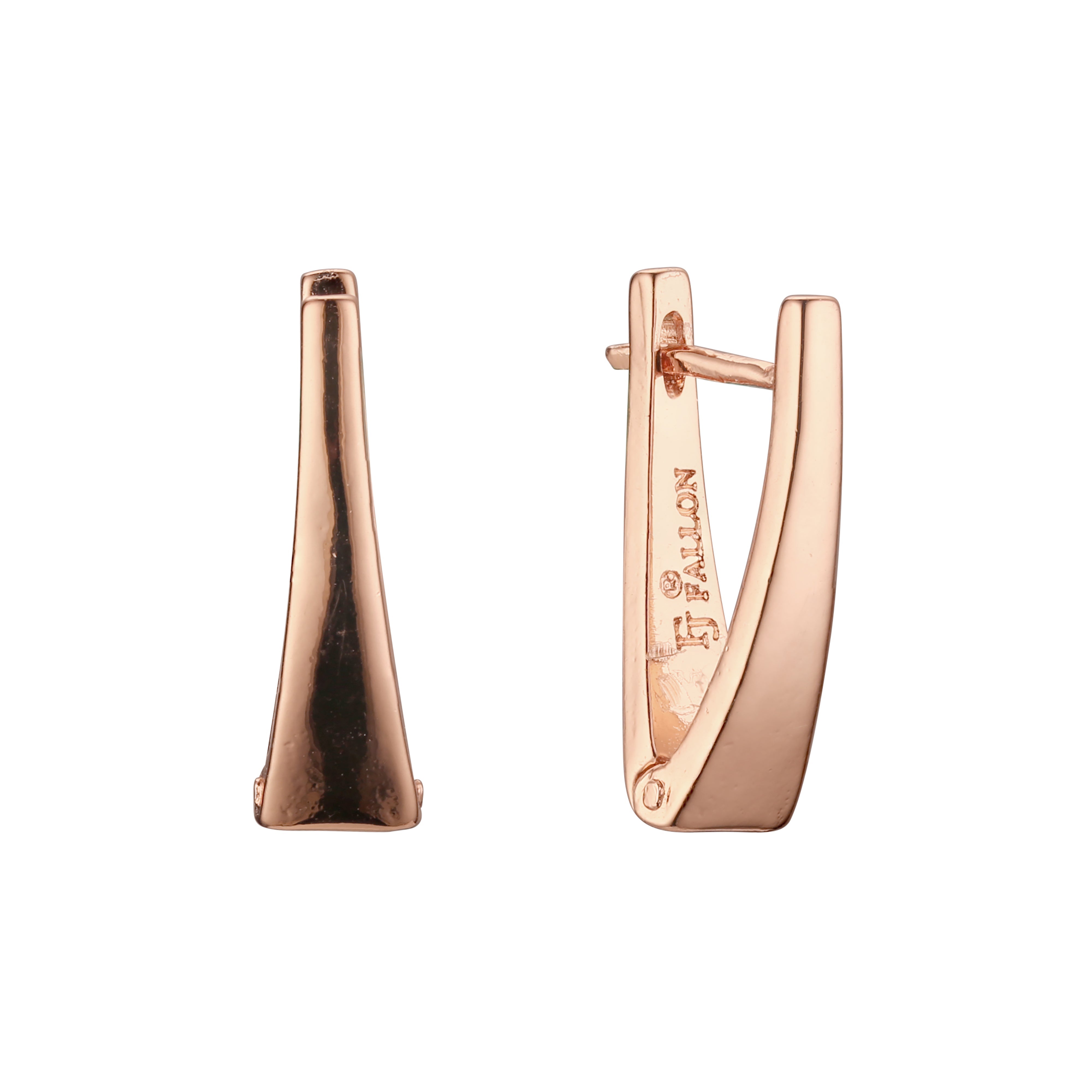 Pendientes en Oro de 14K, baño de Oro Rosa colores