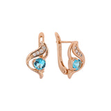 Rose Gold solitaire earrings