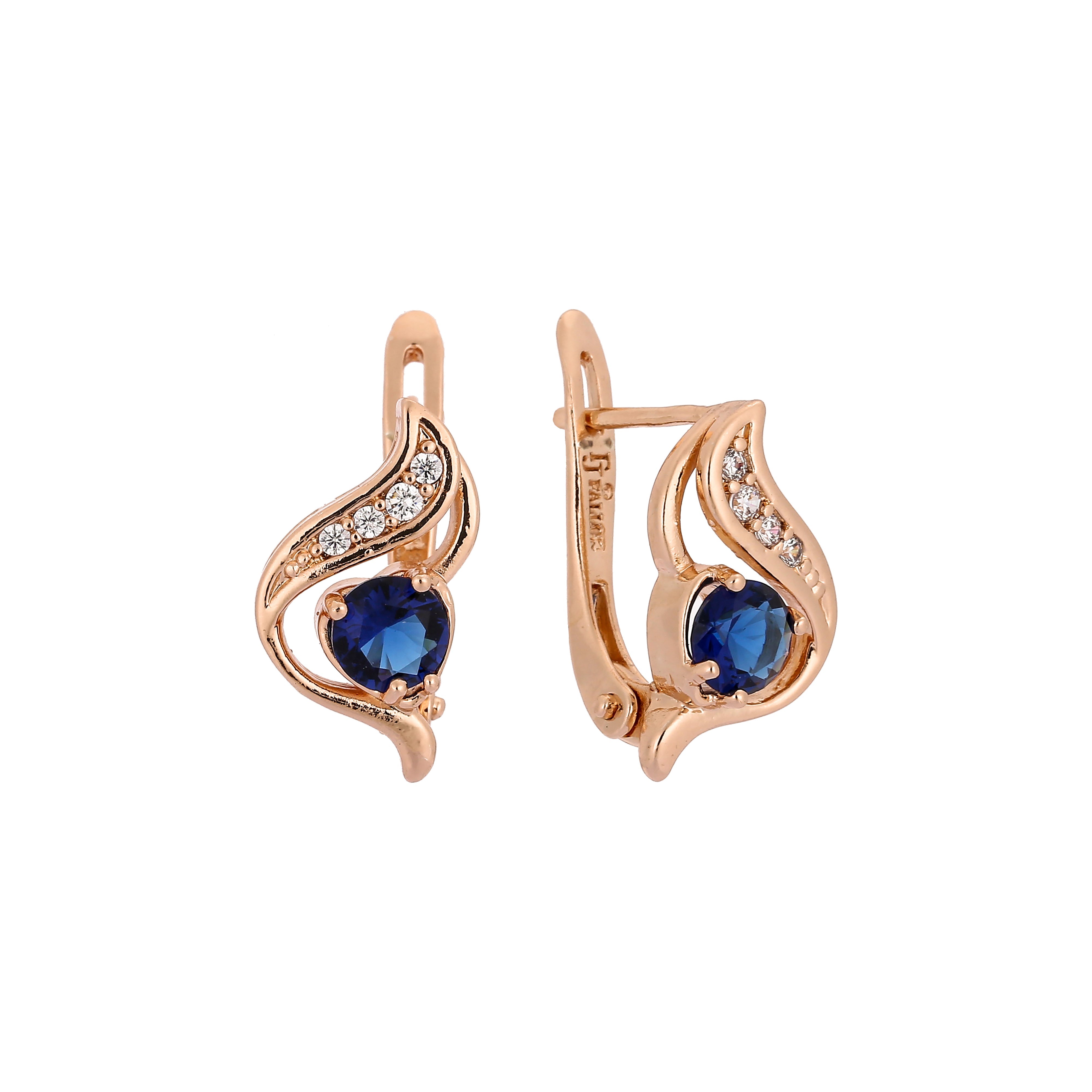 Rose Gold solitaire earrings