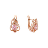 Pendientes de oro rosa