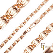 Классические цепочки с плоскими звеньями в форме улитки, покрытие из золота 14 карат, розового золота, белого золота, золота 18 карат.