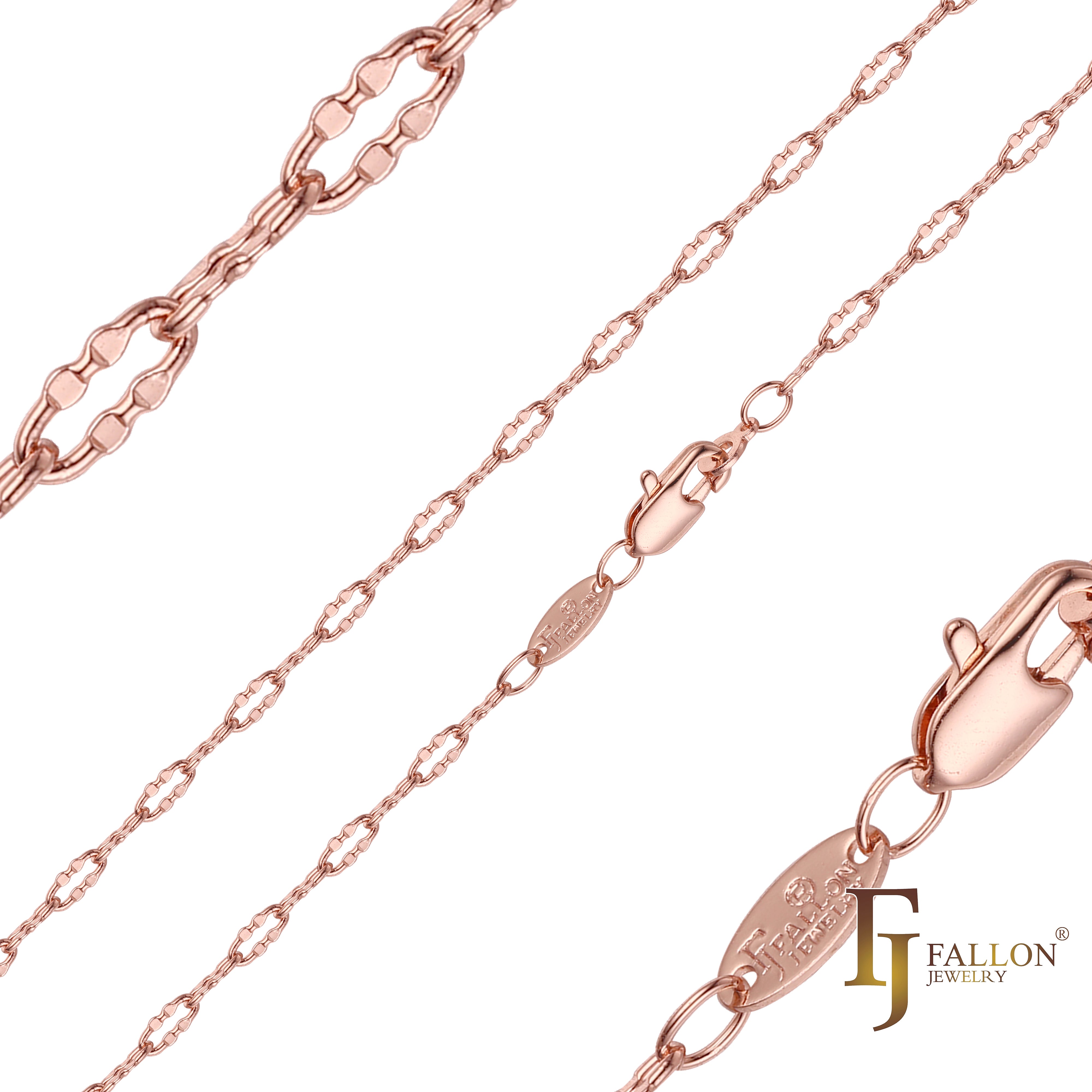 Sequin chains plated in Rose Gold