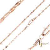 Sequin lace chains plated in Rose Gold