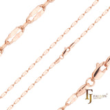 Sequin lace chains plated in Rose Gold