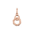 Spiral circle pendant in Rose Gold, 14K Gold plating colors