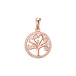 Colgante Halo Tree en Oro Rosa, baño de Oro 14K colores