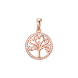 Halo tree of life Rose Gold, 14K Gold, White Gold pendant