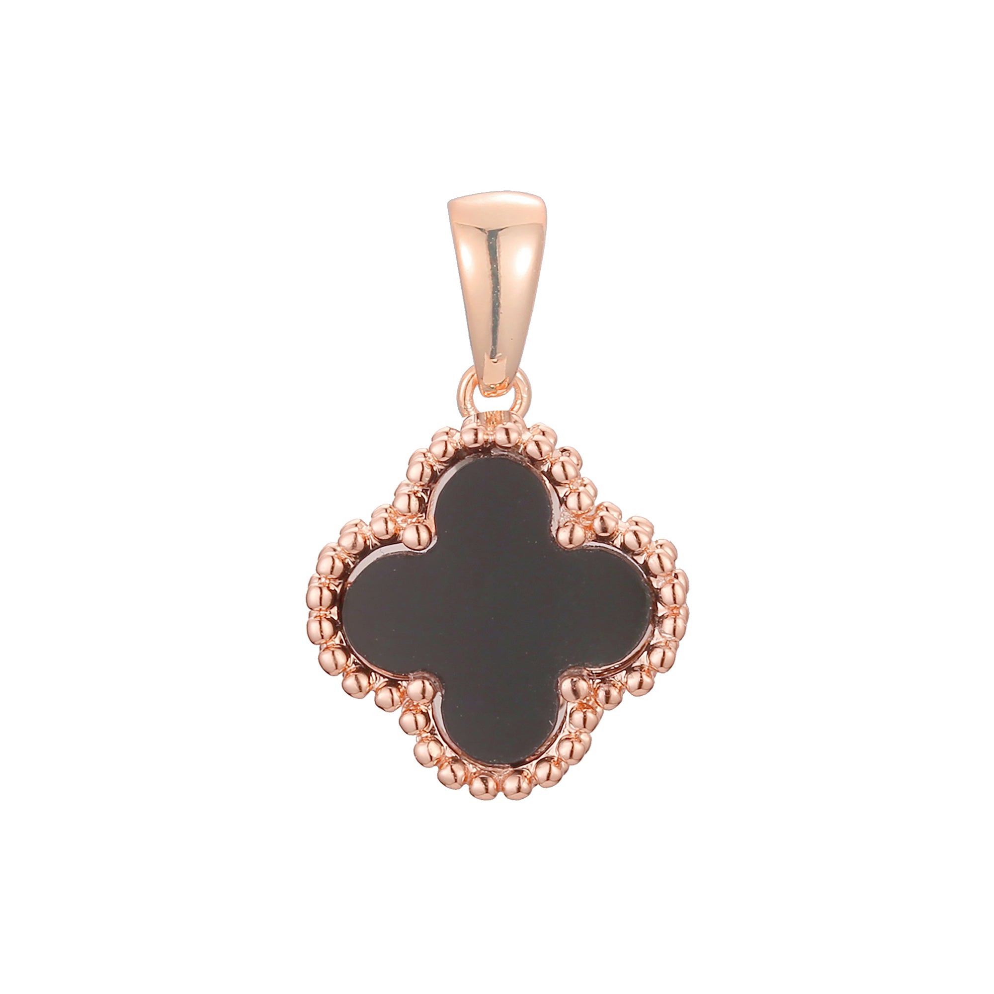 Lucky colorful Clover Rose Gold, 14K Gold, white Gold pendant