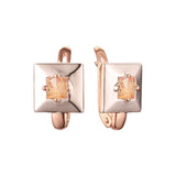 Rose Gold two tone earrings