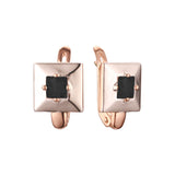 Rose Gold two tone earrings